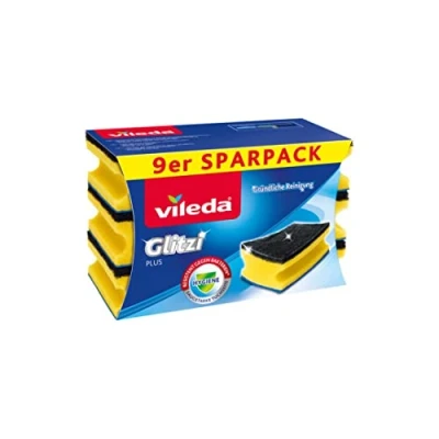 Abbildung von Vileda Topfreiniger, Schaum, Blau, 9er Pack