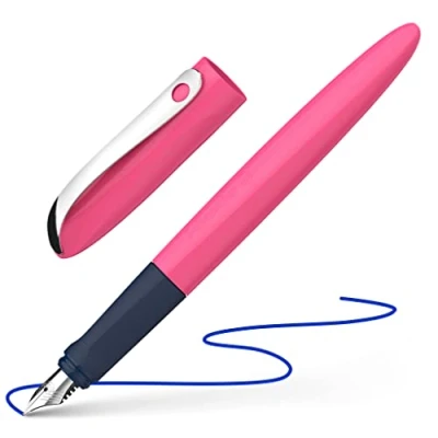 Abbildung von Schneider 162119 Wavy Füller (für Rechts und Linkshänder, mit Anfängerfeder) pink