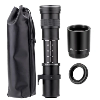 Abbildung von JINTU 420 1600mm Teleobjektiv Manueller Fokus Zoom Objektive F/8.3 16 f¨¹r Canon EOS DSLR Kameras 4000D 2000D 1200D 1100D 250D 200D 650D 750D 800D 550D 80D 90D 60D 70D 5D IV 6D II 7D T7 T7I T8I SL3