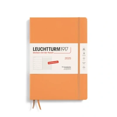 Abbildung von LEUCHTTURM1917 370480 Wochenkalender &amp; Notizbuch 2025, Composition B5 Hardcover 12 Monats Planer, 80 g, liniert Apricot