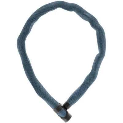 Abbildung von ABUS Kettenschloss IVERA Chain 7210 Fahrradschloss mit hochflexibler IvyTex Kunstfaserummantelung Sicherheitslevel 8 85 cm Farbe: Metal Blue