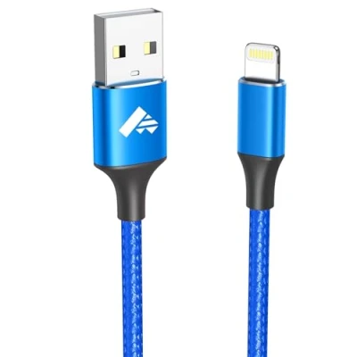 Abbildung von Aioneus iPhone Ladekabel, Lightning Kabel 1M MFi Zertifiziert Schnellladekabel Nylon USB Ladekabel für 14 13 12 11 Pro Max Mini XS XR X 8 7 6 6s Plus 5 SE 2020,iPad