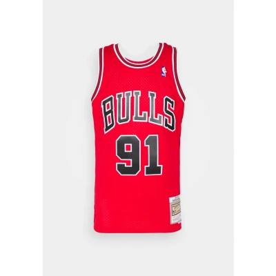 Abbildung von Mitchell &amp; Ness Chicago Bulls Dennis Rodman Swingman Nbatrikot, Herren, Größe: Small, Scarlet