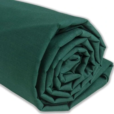 Abbildung von IPEA Baumwollstoff Popeline grün 200 cm x 150 Made in Italy Meterware zum Nähen, Bekleidung, Futter, Wohnaccessoires, Patchwork, Stoff einfarbig Nähen