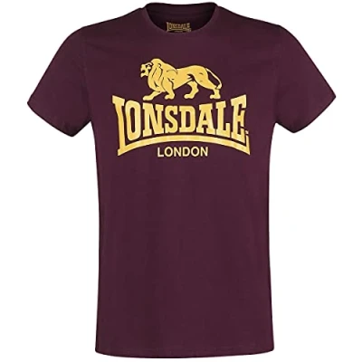 Abbildung von Lonsdale London Herren T shirt undertrøje logo tr gerhemd, Blutrot, M EU