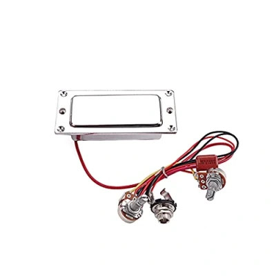 Abbildung von Alnicov Humbucker Humbucker, vorverdrahtet, mit 500 K Lautstärkeregler, für E Gitarre