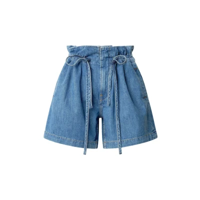 Abbildung von Pepe Jeans UHW Cinch Shorts, Damen, Größe: 28, Denim