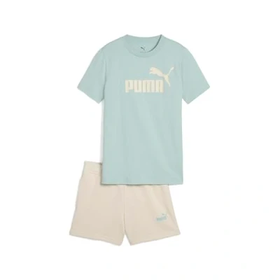 Abbildung von Puma LOGO TEE Unisex SET Tshirt print für Kinder, Größe: 152, Modern mint