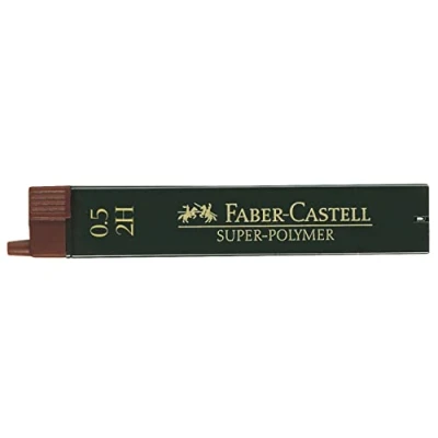 Abbildung von Faber Castell Feinminen 2H, 0.5 mm, 12 SUPER POLYMER Minen im Set