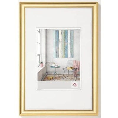 Abbildung von walther design Bilderrahmen gold 40 x 60 cm Trendstyle Kunststoffrahmen KP460G
