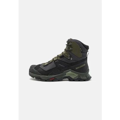 Abbildung von Salomon Quest GTX Hikingschuh, Herren, Größe: 42 2/3, Black/deep lichen green/olive night Schuhe