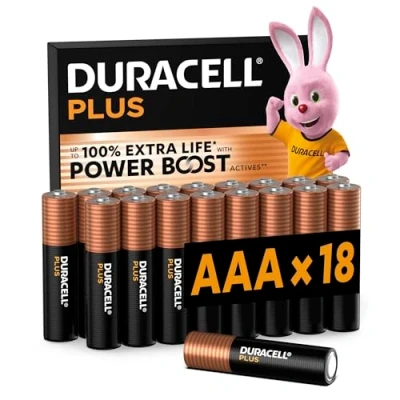 Abbildung von Duracell Plus Batterien AAA, 18 Stück, langlebige Power, AAA Batterie für Haushalt und Büro [Amazon exclusive]