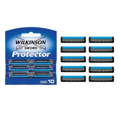Abbildung von Wilkinson Sword Protector Rasierklingen für Herren Rasierer, 10 Stück (1er Pack)