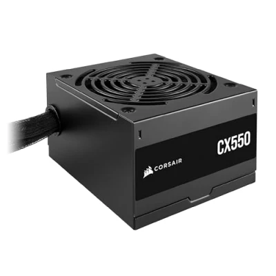 Abbildung von CORSAIR CX550 ATX 550W Netzteil 80 Plus Bronze Zertifiziert Geräuscharm Ummantelte Kabel Nicht Modular EU Schwarz
