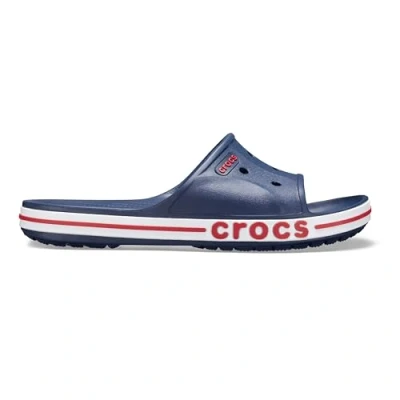 Abbildung von Crocs Unisex Slide, Bayaband Navy/Pepper, 36/37 EU