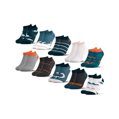 Abbildung von Occulto Jungen &amp; Mädchen Motiv Sneaker Socken 10er Pack (Modell: Motivo) Dinosaurier 27 30