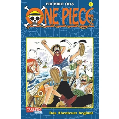 Abbildung von One Piece 1: Action Manga Bestsellerserie ab 10 Jahren über eine Gruppe Strohhut Piraten auf der Suche nach dem größten Schatz Welt