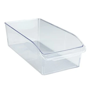 Abbildung von WENKO Kühlschrank Organizer M, Aufbewahrungsbox für Kühl und Vorratsschrank zum Sortieren von Lebensmitteln, lebensmittelecht, transparentes Design, 31 x 9,5 15 cm, aus robustem PET