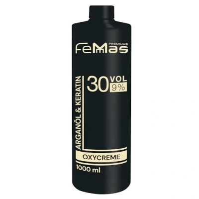 Abbildung von FemMas Oxycreme in 9% 1000 ml I Oxidationsmittel zum Haare färben &amp; Tönen Leichte Anwendung optimaler Halt Entwickler für gleichmäßige Ergebnisse Salon Qualität Hair Color Developer