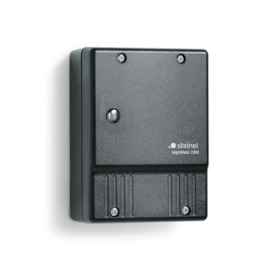 Abbildung von Steinel Dämmerungsschalter NightMatic 2000 schwarz, Dämerungssensor für automatische Beleuchtung bei Nacht, 3.7 x 7.4 9.9 cm