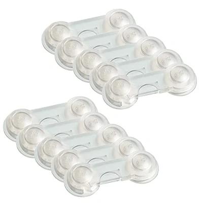 Abbildung von 10 Stk. Offgridtec Türsicherung für Baby Schubladensicherung Kindersicherung Türriegel Transparent