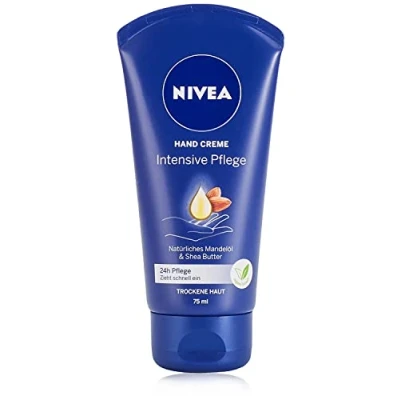Abbildung von NIVEA intensive Pflege Hand Creme (75 ml), reichhaltige Hautcreme mit Mandel Öl für Feuchtigkeit, Handpflege dem einzigartigen Duft