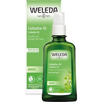 Abbildung von WELEDA Bio Birke Anti Cellulite Öl 100ml Naturkosmetik Hautpflege Körperöl mit Jojobaöl strafft &amp; festigt die Haut. Massageöl dermatologisch bestätigter Wirkung aktiviert den Hautstoffwechsel