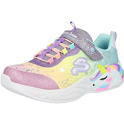 Abbildung von Skechers Mädchen Unicorn Dreams Sneaker, Purple Textile Multi Trim, 27.5 EU