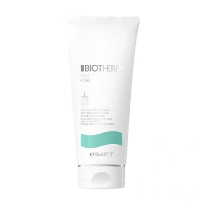 Abbildung von Biotherm Eau Pure Shower Gel, erfrischendes Duschgel für Damen, sanfte Duschseife mit ätherischen Ölen aus Limette, Grüner Tee und Kiwi, eine geschmeidige Haut frischen Duft, 200 ml