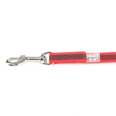 Abbildung von IDC Color &amp; Gray gumierte Leine, 14 mm x 2 m mit Schlaufe, Rot Grau