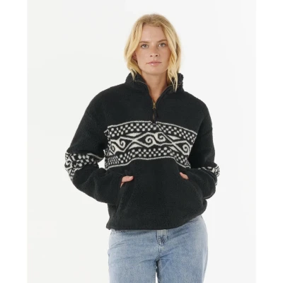 Abbildung von Rip Curl Fleecepullover, Damen, Größe: Small, Washed black