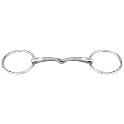 Abbildung von Sprenger SATINOX Pony Wassertrense 14 mm einfach gebrochen Edelstahl rostfrei, 115 Weite