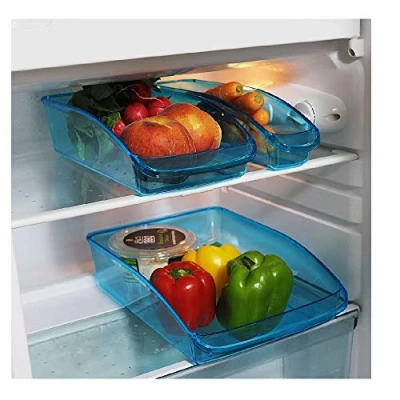 Abbildung von Provance 3er Set Kühlschrank Organizer Lagerung Box Gefrierschrank Speisekammer Lebensmittel Aufbewahrungsbehälter für Gemüse Obst Milch, Durchsichtig Vorratsdosen