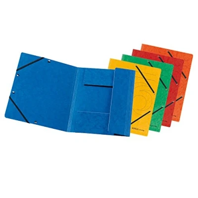 Abbildung von herlitz 10902864 Einschlagmappe A4 mit Gummizug, farbig sortiert, 10 Stück