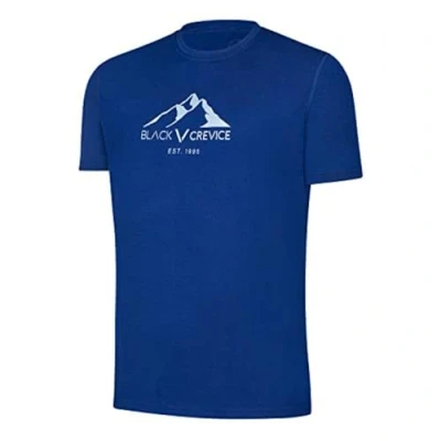 Abbildung von Black Crevice Herren Merino T Shirt,Steel Blue, XL