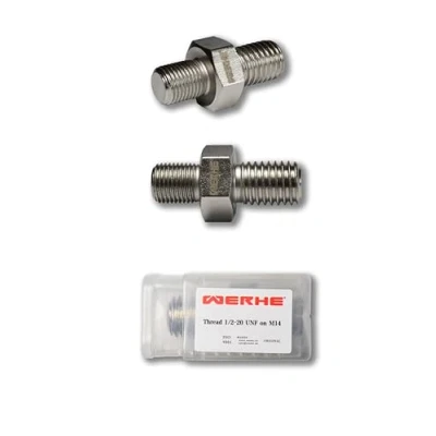 Abbildung von WERHE® Gewinde Adapter 1/2 20UNF und M14 Außgewinde Für Rührgeräte Bohrfutter