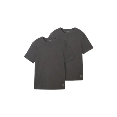 Abbildung von TOM Tailor IM Doppelpack Tshirt basic, Herren, Größe: XXL, Dark grey melange