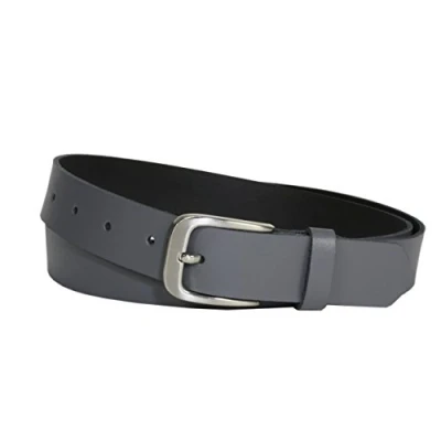 Abbildung von Vascavi Ledergürtel, 3 cm breit, Made in Germany, echt Leder Gürtel für Damen und Herren, kürzbar (105 Gesamtlänge 115 cm, Grau)
