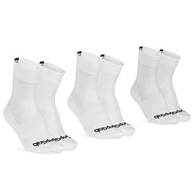 Abbildung von GripGrab Lightweight SL Performance Fahrrad Socken Sommer 1er und 3er Pack Eyecatching 2 Längen Fahrradsocken Kurz Lang