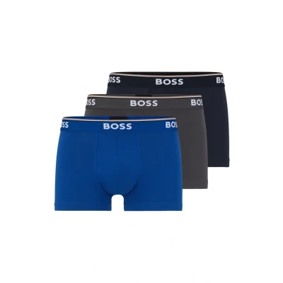 Abbildung von BOSS Trunk Power 3 PACK Boxerbriefs, Herren, Größe: XL, Open blue