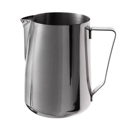 Abbildung von HENDI Edelstahlkanne 1,5 Liter Allzweck ø 11 x 16 cm spülmaschinenfest lebensmittelecht, Gastro Edelstahl Milchkännchen