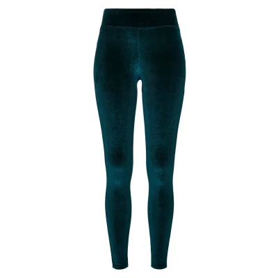 Abbildung von Urban Classics Ladies HIGH Waist Velvet Leggings Hosen, Damen, Größe: 4XL, Teal