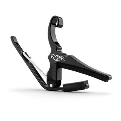 Abbildung von Kyser Quick Change Capo for 6 string acoustic guitars, Black, KG6B