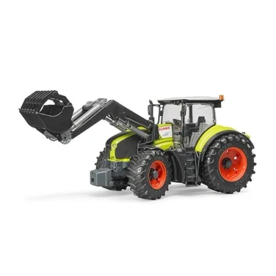Abbildung von bruder 03013 Claas Axion 950 mit Frontlader 1:16 Traktor Trecker Schlepper Bulldog Landwirtschaft Bauernhof Forstwirtschaft bworld Anhänger