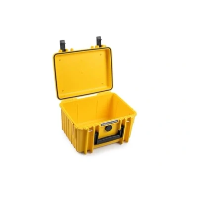 Abbildung von B&amp;W International GmbH Transportkoffer Outdoor Typ 2000 Gelb Wasserdicht nach IP67 Zertifizierung, Staubdicht, Bruchsicher und Unverwüstlich, 2000/Y, Innenmaß 25x17x15cm