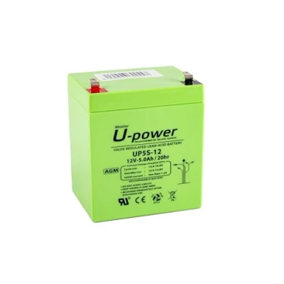 Abbildung von U Power Hermetische AGM Blei Säure Batterie 5Ah 12V Akkus Faston F1 4.8mm