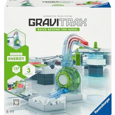 Abbildung von Ravensburger GraviTrax Action Set Energy 27482 Starterset für Deine Kugelbahn Murmelbahn und Konstruktionsspielzeug ab 8 Jahren, Zubehör alleine bespielbar