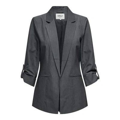 Abbildung von ONLY Onlkayle Orleen 3/4 Kurzmantel, Damen, Größe: 34, Medium grey melange