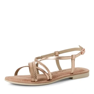 Abbildung von Tamaris Sandalette Damen Flach metallic,EU 37