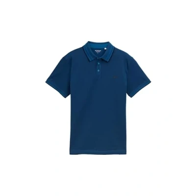 Abbildung von TOM TAILOR Herren 1045629 Poloshirt, 38783 Blue Petrol Navy Two Tone, XXL EU